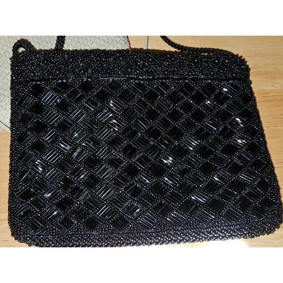 Whiting & Davis Vintage Mesh Evening Bags Set Of 2 Black & White Elegant Clutche - Picture 3 of 11